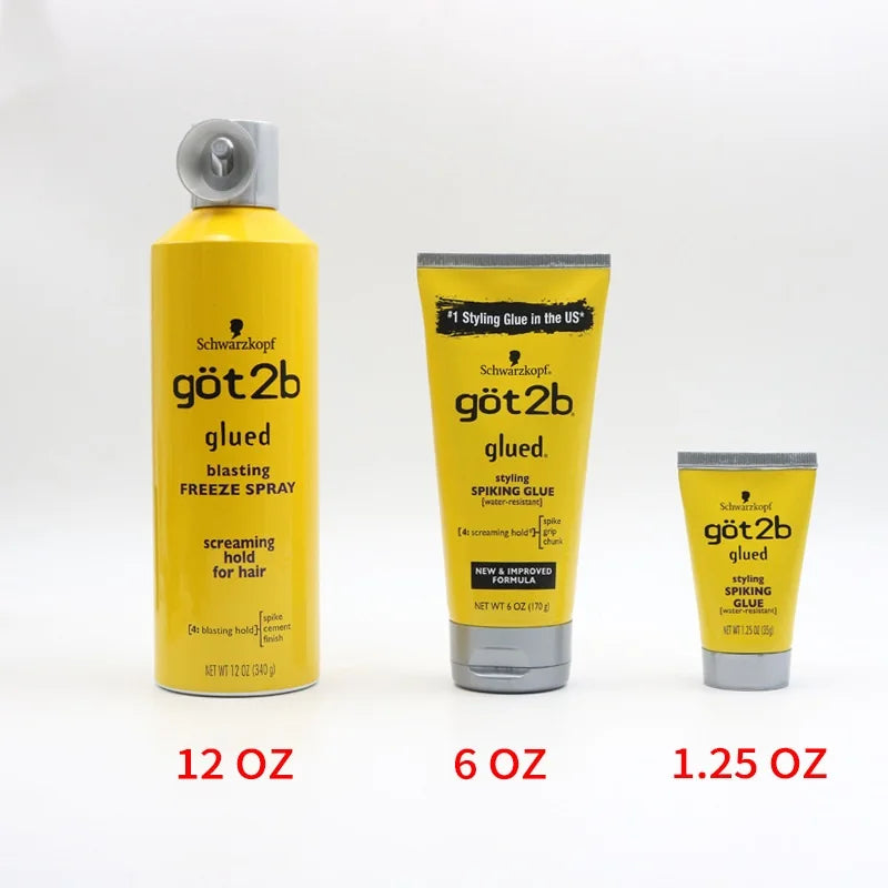 Got 2b Glued Spray Waterproof Lace Wig Glue Strong Hold Hair Glue Styling Gel Wig Accessary for Frontal Toupee 35g/170g/340g