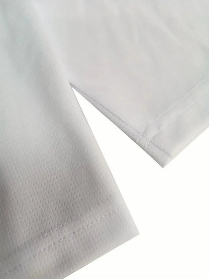 Men's sports suit, casual suit, fashionable letter printed round neck short sleeved T-shirt, men's loose drawstring pocket short