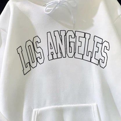 Women Hoodie Hooded Drawstring Loose Pullover Spring Hoodie Sweatshirt for Daily Wear Female Clothing Streetwear