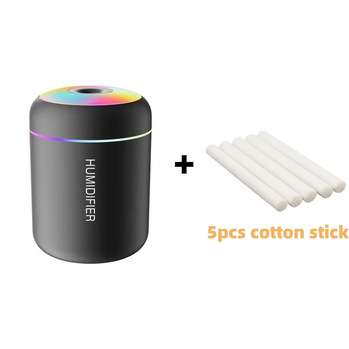 180ML Mini Air Humidifier USB Electric Aroma Diffuser Essential Oil Mist Maker Lights For Car Home Bedroom