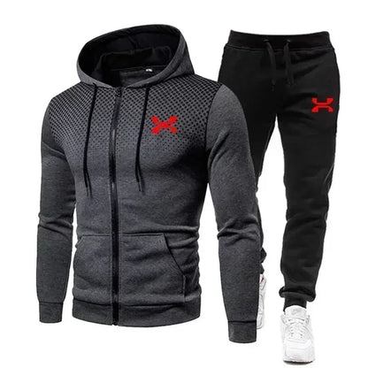 2024 Fashion Tracksuit For Men Hoodie Fitness Gym Clothing Men Running Set Sportswear Jogger Men's Tracksuit Winter Suit Sports