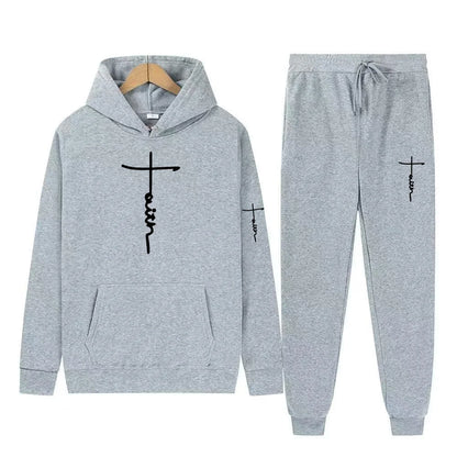 Men's Hooded Sports Suit Sweater Set Warm Outfit for Spring Autumn Winter Brand Low Price Sale 2024  S-3XL