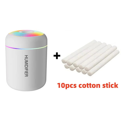 180ML Mini Air Humidifier USB Electric Aroma Diffuser Essential Oil Mist Maker Lights For Car Home Bedroom