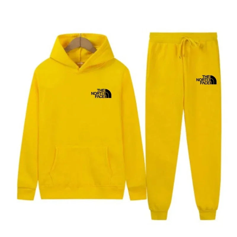 2025 Autumn New print Men's Women Fashion Casual Tracksuits Outdoor Fitness Jogging Hooded Sets Sports Luxury Hoodie+Pants Suit