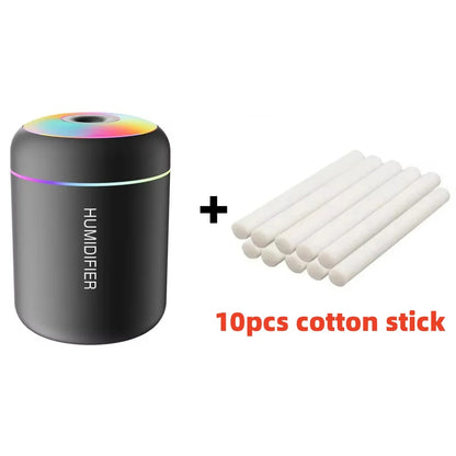 180ML Mini Air Humidifier USB Electric Aroma Diffuser Essential Oil Mist Maker Lights For Car Home Bedroom