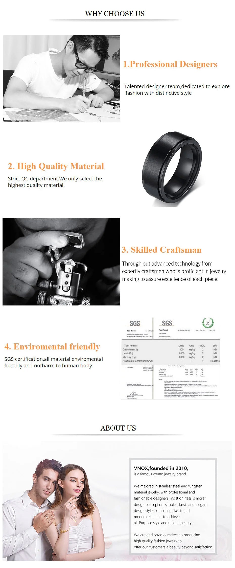Vnox 8mm Rotatable Basic Ring for Men Black Stainless Steel Casual Male Anel Stylish Punk Spinner Alliance Jewelry