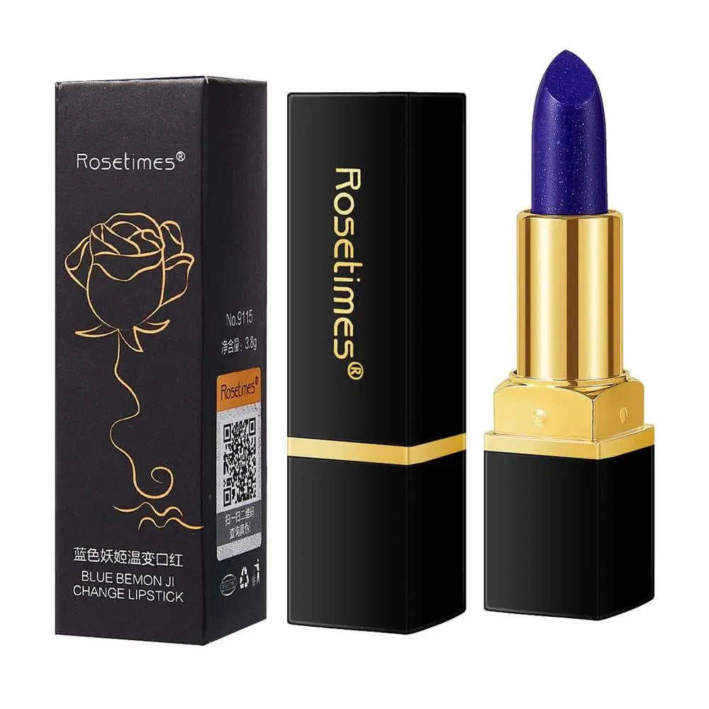 Color Changing Lipstick Magical Blue Lipstick Color Change Lipstick Moisturizing Non-stick Cup Waterproof Lip Gloss For Women