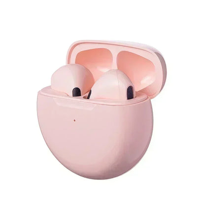 Pro 6 TWS Bluetooth Earphones High quality gaming headset Wireless Noise Cancelling Headset with Mic Earbuds for iPhone Android