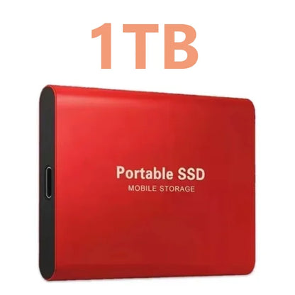New Portable Hard Drive 1TB 2TB 4TB Solid Disk High Speed External Hard Disk USB3.1 Type-C Solid State Drive for PC/Phone/Loptop