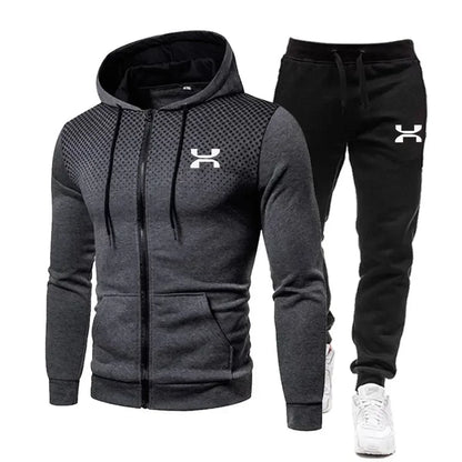 2024 Fashion Tracksuit For Men Hoodie Fitness Gym Clothing Men Running Set Sportswear Jogger Men's Tracksuit Winter Suit Sports