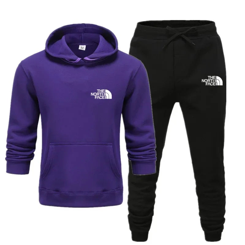2025 Autumn New print Men's Women Fashion Casual Tracksuits Outdoor Fitness Jogging Hooded Sets Sports Luxury Hoodie+Pants Suit