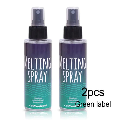 Glueless Wig Install Lace Melting Spray 1-2 Packs Edges Lay Down Lace Melt Strong Secure Hold Spray Home Or Travel Easy To Use