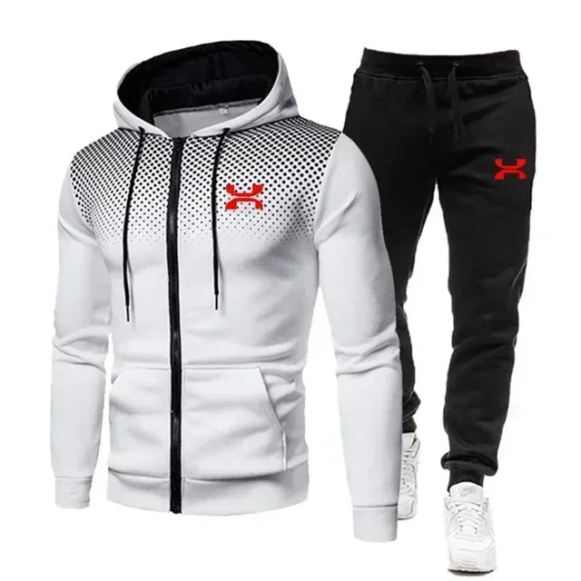 2024 Fashion Tracksuit For Men Hoodie Fitness Gym Clothing Men Running Set Sportswear Jogger Men's Tracksuit Winter Suit Sports