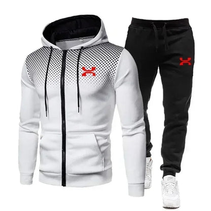 2024 Fashion Tracksuit For Men Hoodie Fitness Gym Clothing Men Running Set Sportswear Jogger Men's Tracksuit Winter Suit Sports