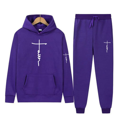 Men's Hooded Sports Suit Sweater Set Warm Outfit for Spring Autumn Winter Brand Low Price Sale 2024  S-3XL