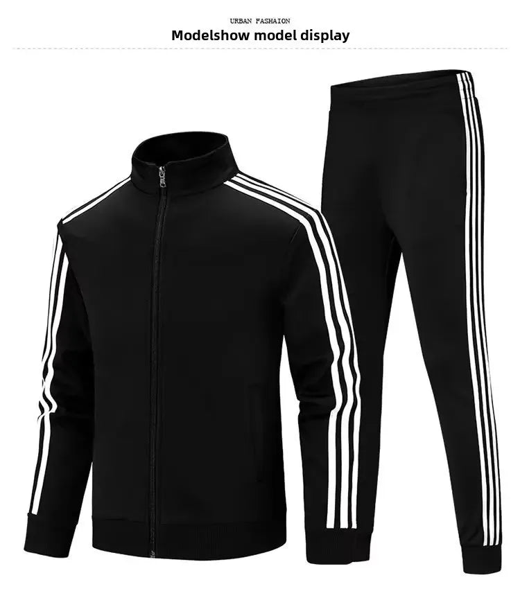 Casual Sportswear Couple Set Men's Sweatpants Women's Ankle Trousers Three Pieces Sport Suit Trendy Brand Origin China