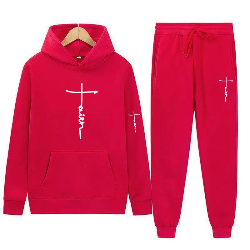 Men's Hooded Sports Suit Sweater Set Warm Outfit for Spring Autumn Winter Brand Low Price Sale 2024  S-3XL