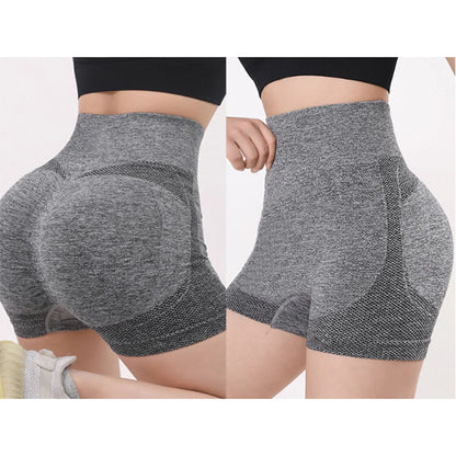 Ladies Yoga Shorts High Waist Workout Fitness Shorts Breathable Lift Butt Fitness Gym Running Women Short Pants