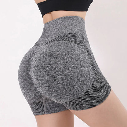 Ladies Yoga Shorts High Waist Workout Fitness Shorts Breathable Lift Butt Fitness Gym Running Women Short Pants