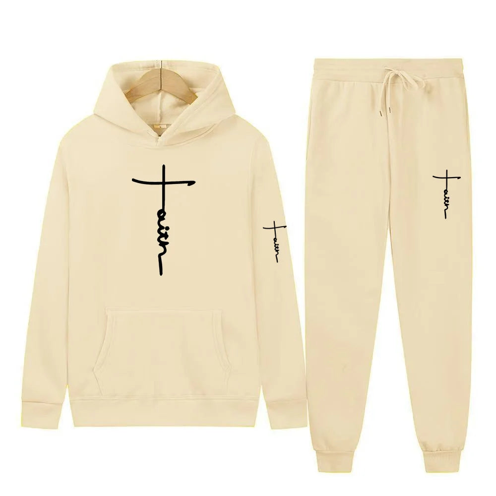 Men's Hooded Sports Suit Sweater Set Warm Outfit for Spring Autumn Winter Brand Low Price Sale 2024  S-3XL