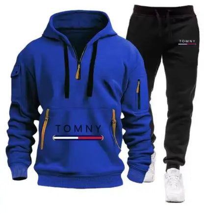 New Mens Tracksuits 2025 Men Sets Sweatshirt+sweatpants Tracksuit Zipper Stand Collar Sports Suit Jogging Fitness Men Clothing