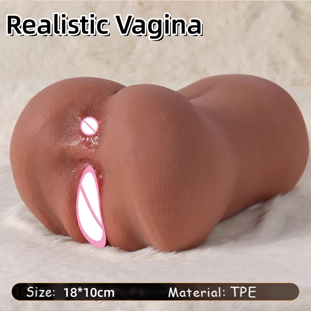 Realistic Vagina 18+ 3D Silicone Pussy For Man Male Masturbation For Man Realistic Rubber Vagina Anus Adults Sexy Toys For Men