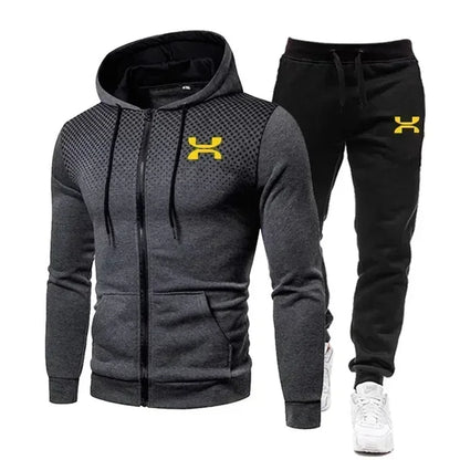 2024 Fashion Tracksuit For Men Hoodie Fitness Gym Clothing Men Running Set Sportswear Jogger Men's Tracksuit Winter Suit Sports