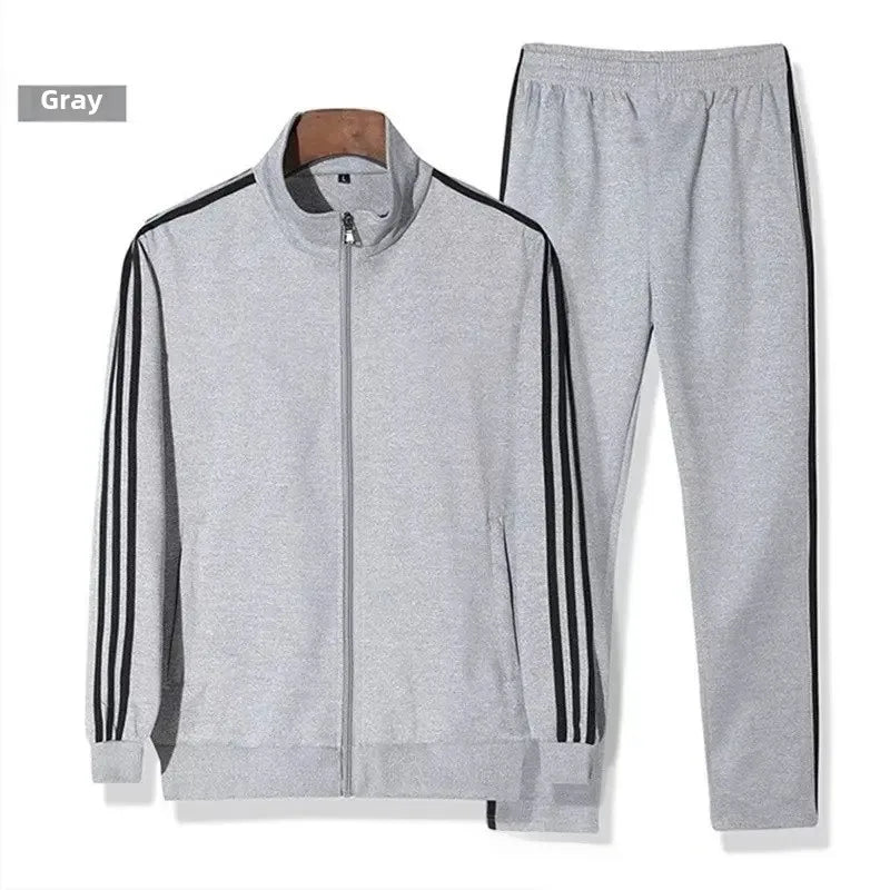 Casual Sportswear Couple Set Men's Sweatpants Women's Ankle Trousers Three Pieces Sport Suit Trendy Brand Origin China