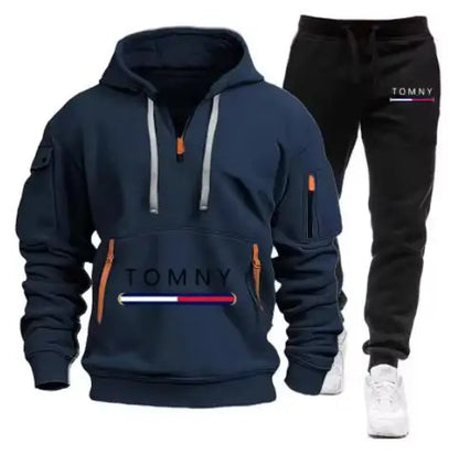New Mens Tracksuits 2025 Men Sets Sweatshirt+sweatpants Tracksuit Zipper Stand Collar Sports Suit Jogging Fitness Men Clothing