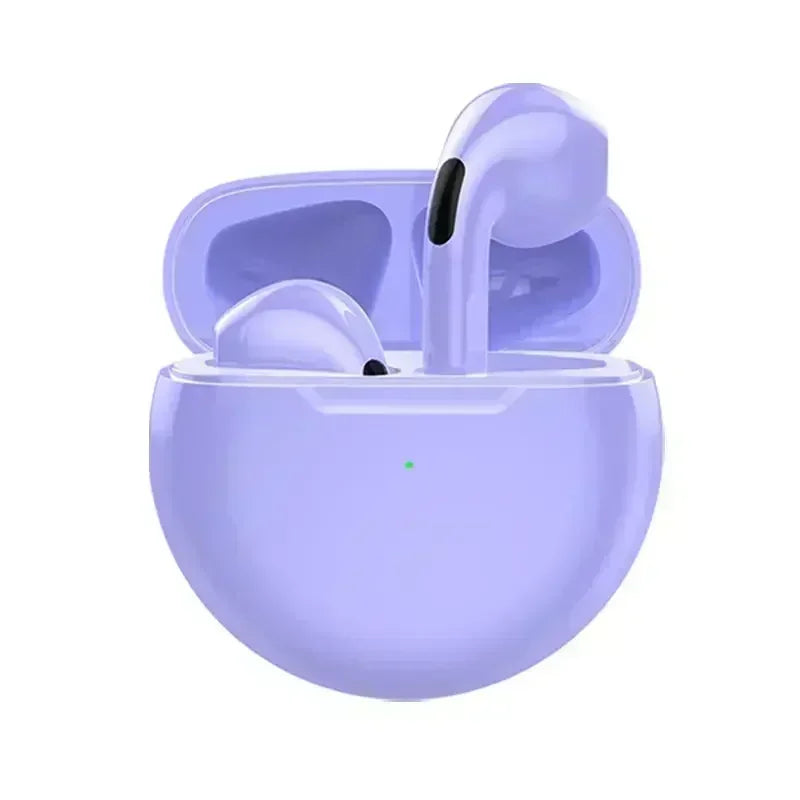 Pro 6 TWS Bluetooth Earphones High quality gaming headset Wireless Noise Cancelling Headset with Mic Earbuds for iPhone Android