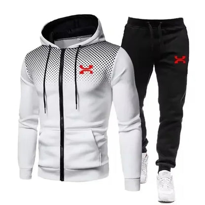 2024 Fashion Tracksuit For Men Hoodie Fitness Gym Clothing Men Running Set Sportswear Jogger Men's Tracksuit Winter Suit Sports