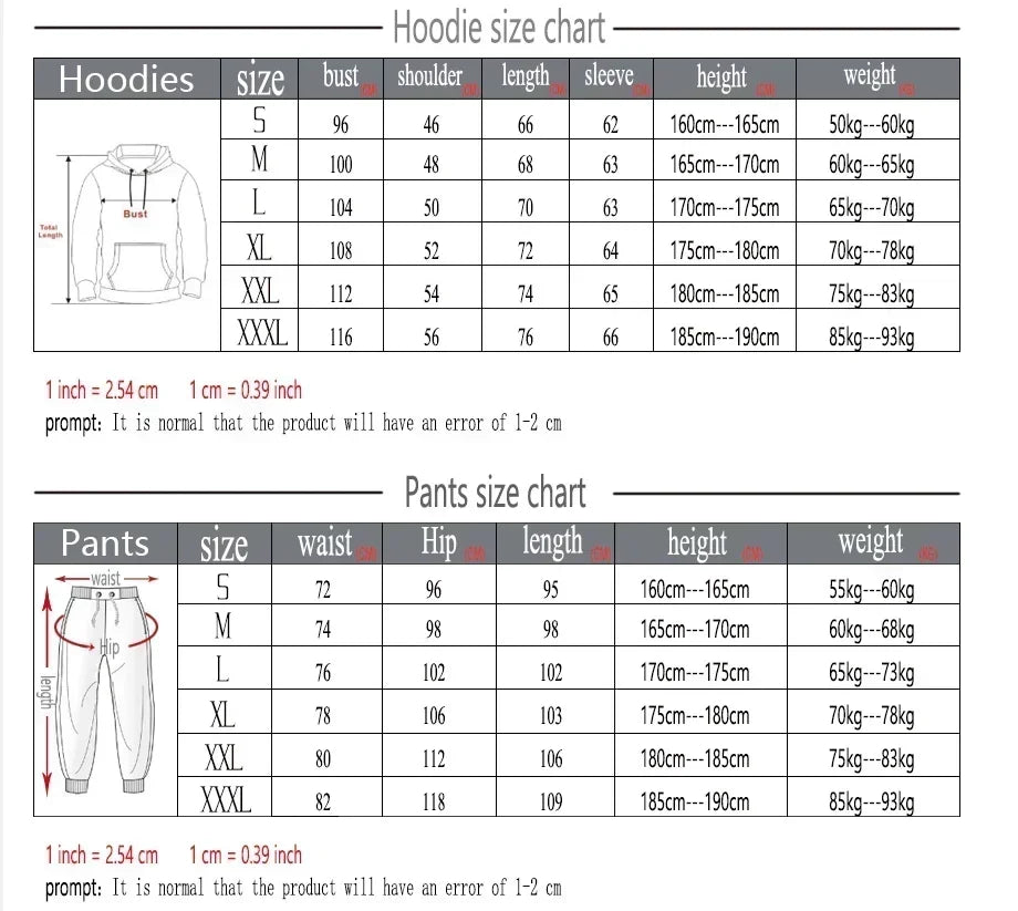 Autumn and winter Sportswear suit men's hoodies set casual warm sports sweater brand pullover + jogging pants 2-piece set