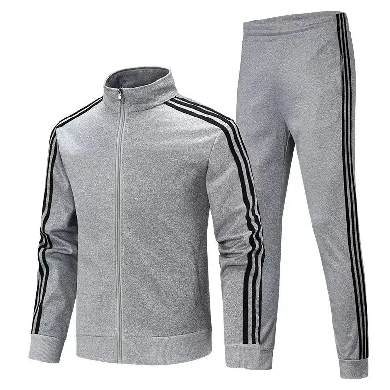 Casual Sportswear Couple Set Men's Sweatpants Women's Ankle Trousers Three Pieces Sport Suit Trendy Brand Origin China