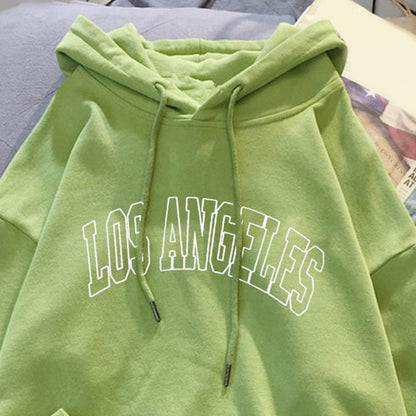 Women Hoodie Hooded Drawstring Loose Pullover Spring Hoodie Sweatshirt for Daily Wear Female Clothing Streetwear