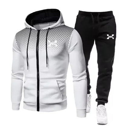 2024 Fashion Tracksuit For Men Hoodie Fitness Gym Clothing Men Running Set Sportswear Jogger Men's Tracksuit Winter Suit Sports