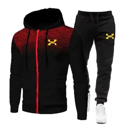 2024 Fashion Tracksuit For Men Hoodie Fitness Gym Clothing Men Running Set Sportswear Jogger Men's Tracksuit Winter Suit Sports