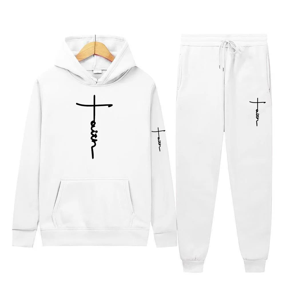 Men's Hooded Sports Suit Sweater Set Warm Outfit for Spring Autumn Winter Brand Low Price Sale 2024  S-3XL