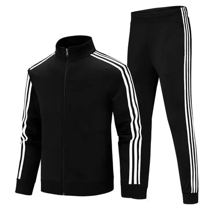 Casual Sportswear Couple Set Men's Sweatpants Women's Ankle Trousers Three Pieces Sport Suit Trendy Brand Origin China