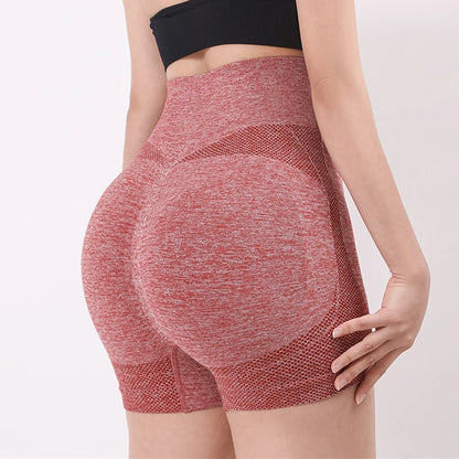 Ladies Yoga Shorts High Waist Workout Fitness Shorts Breathable Lift Butt Fitness Gym Running Women Short Pants