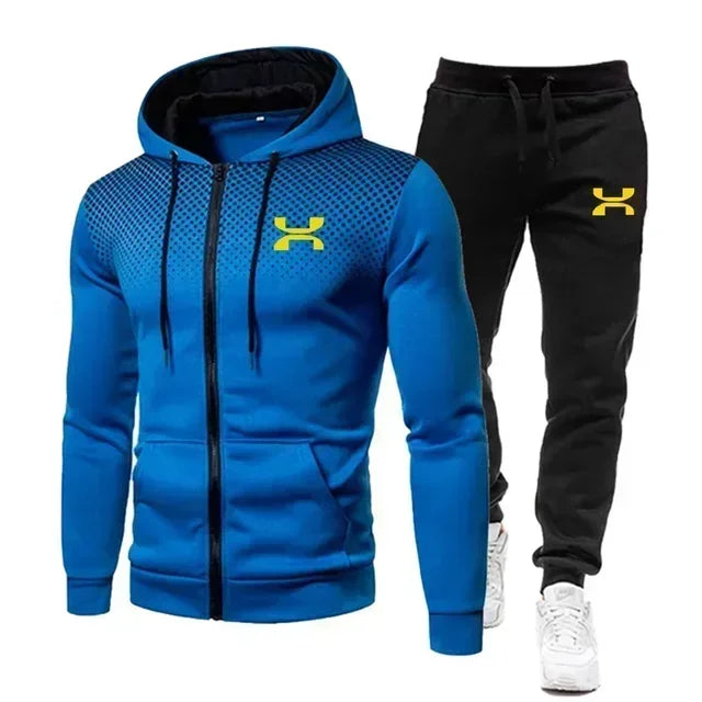 2024 Fashion Tracksuit For Men Hoodie Fitness Gym Clothing Men Running Set Sportswear Jogger Men's Tracksuit Winter Suit Sports
