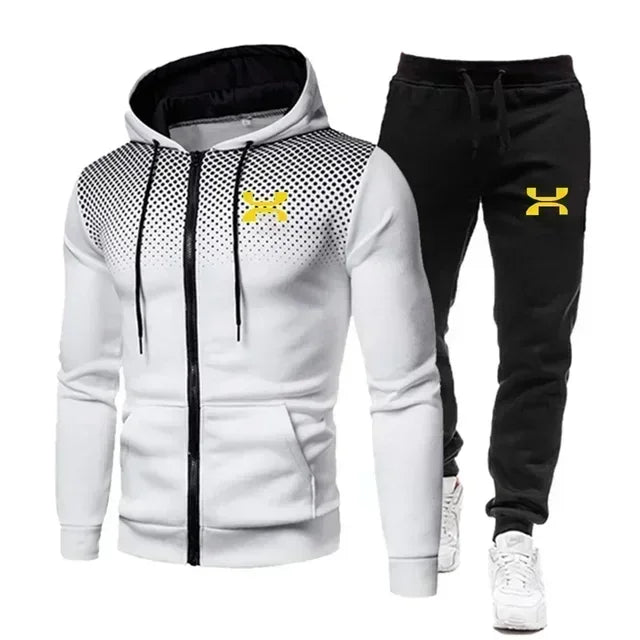 2024 Fashion Tracksuit For Men Hoodie Fitness Gym Clothing Men Running Set Sportswear Jogger Men's Tracksuit Winter Suit Sports