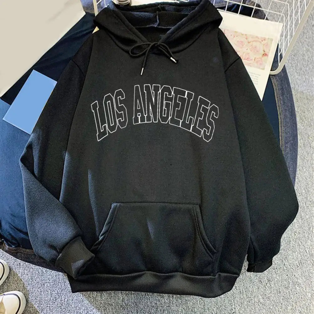 Women Hoodie Hooded Drawstring Loose Pullover Spring Hoodie Sweatshirt for Daily Wear Female Clothing Streetwear