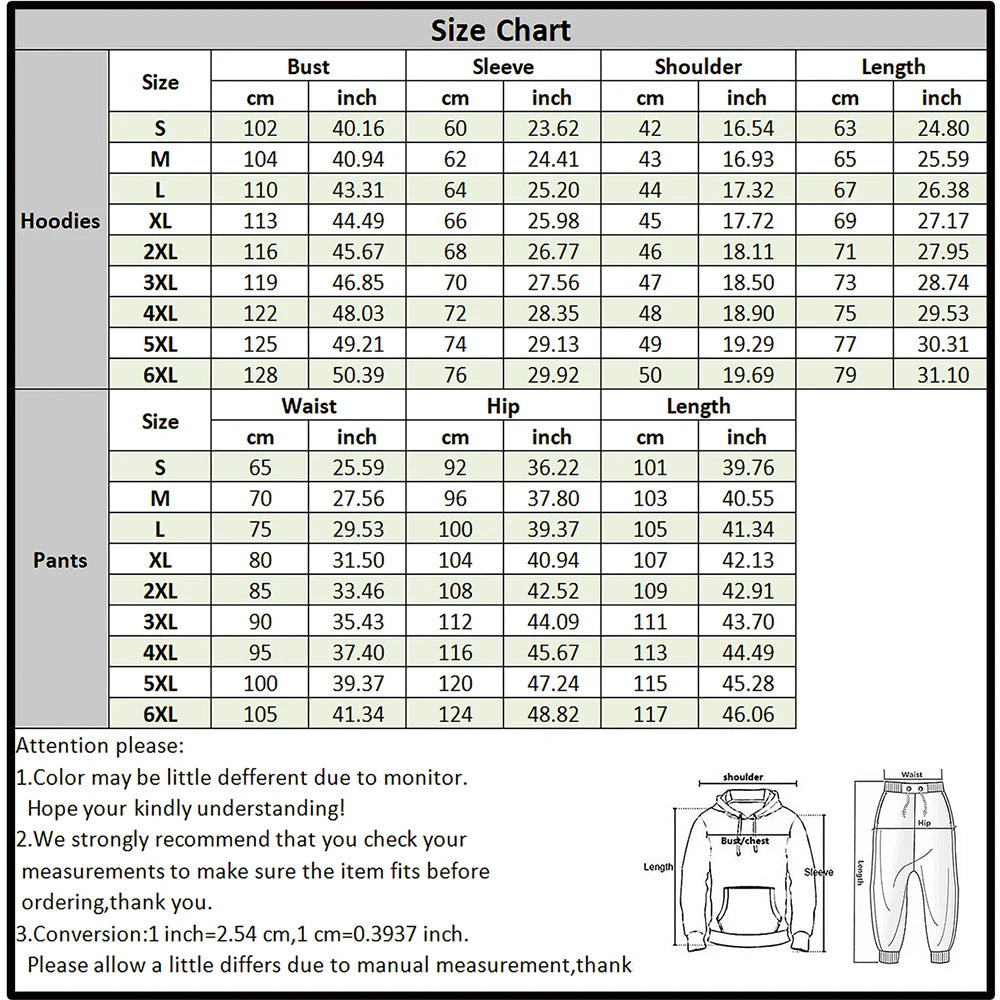 New Animal 3D Tiger Printed Hoodie + Pants Suit Cool Men/Women 2 Pcs Sportwear Tracksuit Set Autumn And Winter Men's Clothing