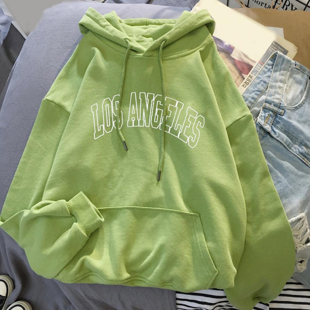 Women Hoodie Hooded Drawstring Loose Pullover Spring Hoodie Sweatshirt for Daily Wear Female Clothing Streetwear
