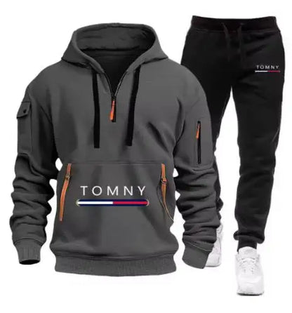 New Mens Tracksuits 2025 Men Sets Sweatshirt+sweatpants Tracksuit Zipper Stand Collar Sports Suit Jogging Fitness Men Clothing