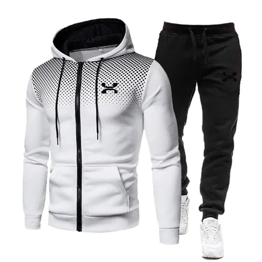 2024 Fashion Tracksuit For Men Hoodie Fitness Gym Clothing Men Running Set Sportswear Jogger Men's Tracksuit Winter Suit Sports