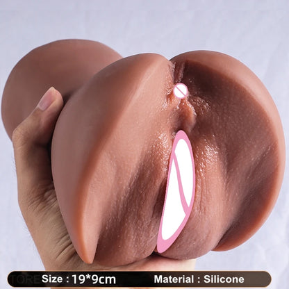 Realistic Vagina 18+ 3D Silicone Pussy For Man Male Masturbation For Man Realistic Rubber Vagina Anus Adults Sexy Toys For Men