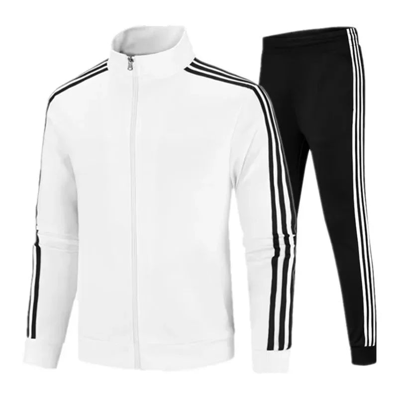 Casual Sportswear Couple Set Men's Sweatpants Women's Ankle Trousers Three Pieces Sport Suit Trendy Brand Origin China