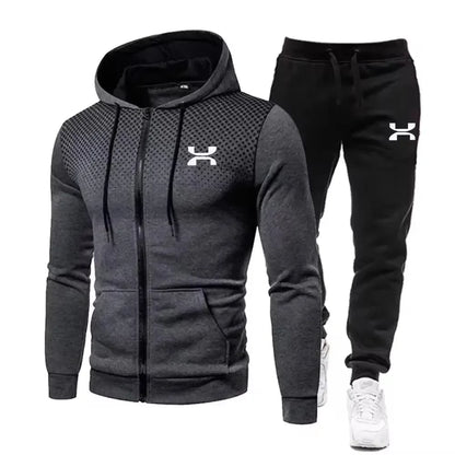 2024 Fashion Tracksuit For Men Hoodie Fitness Gym Clothing Men Running Set Sportswear Jogger Men's Tracksuit Winter Suit Sports