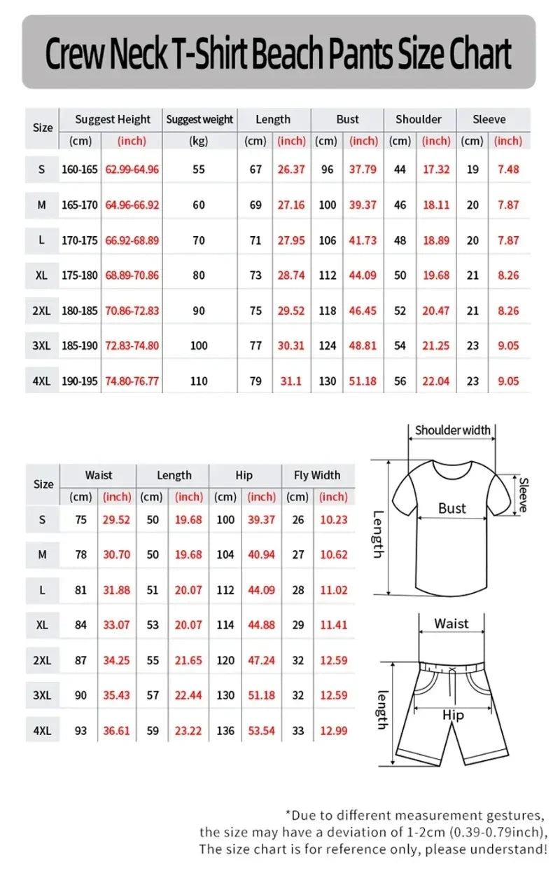 YUHA,Summer Men's Clothing T Shirt Sets 3D Terrible Skeleton Print Casual Shorts Tracksuit Male 2 Piece Suit Newest Short Sleev